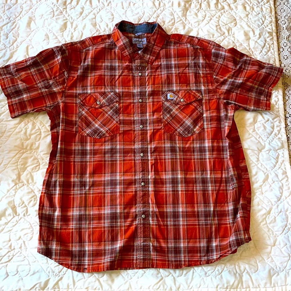 Carhartt relaxed fit plaid shirt